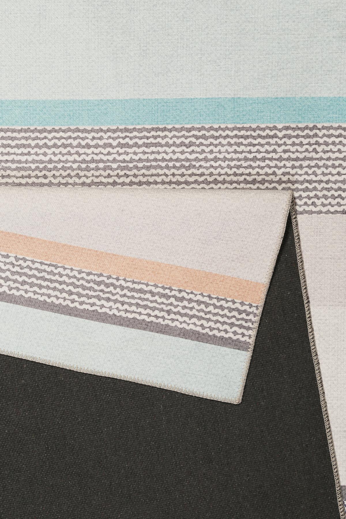 Flachwebteppich Ben Türkis/taupe/beige 120x170 Cm - Türkis/Taupe, KONVENTIONELL, Textil (120/170cm) - Esprit