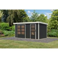 Gartenhaus Gaia 2 C 40109 GAIA 2 C - Anthrazit/Weiß, Basics, Holz/Metall (400/209/213cm)