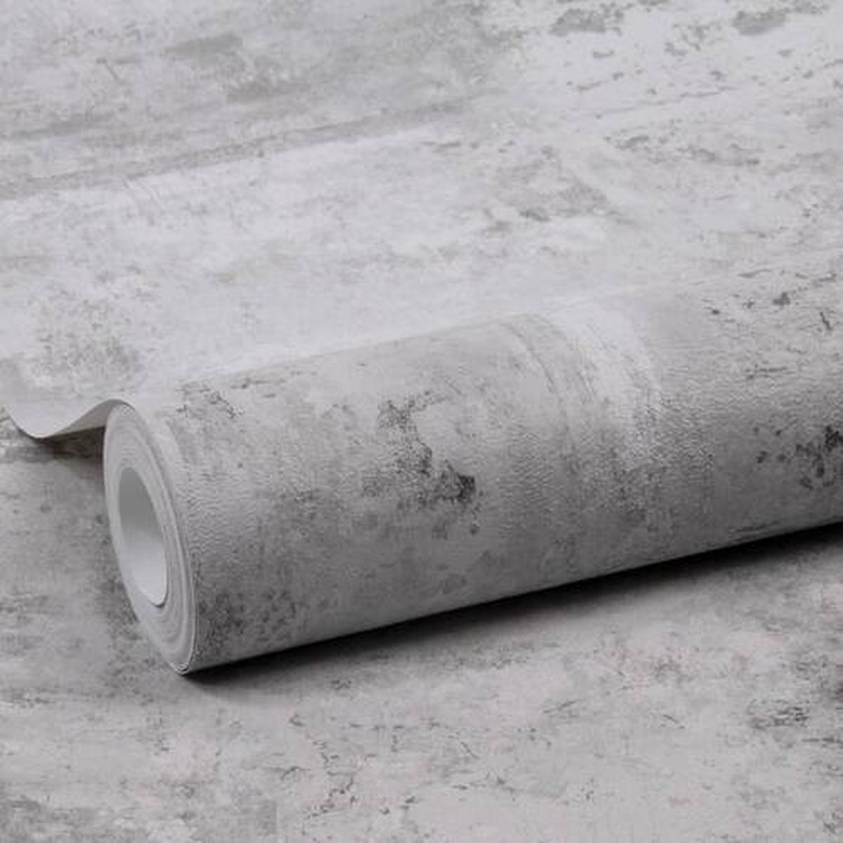 Vliestapete 10000059 - Grau, Basics, Papier/Kunststoff (52/1000cm)