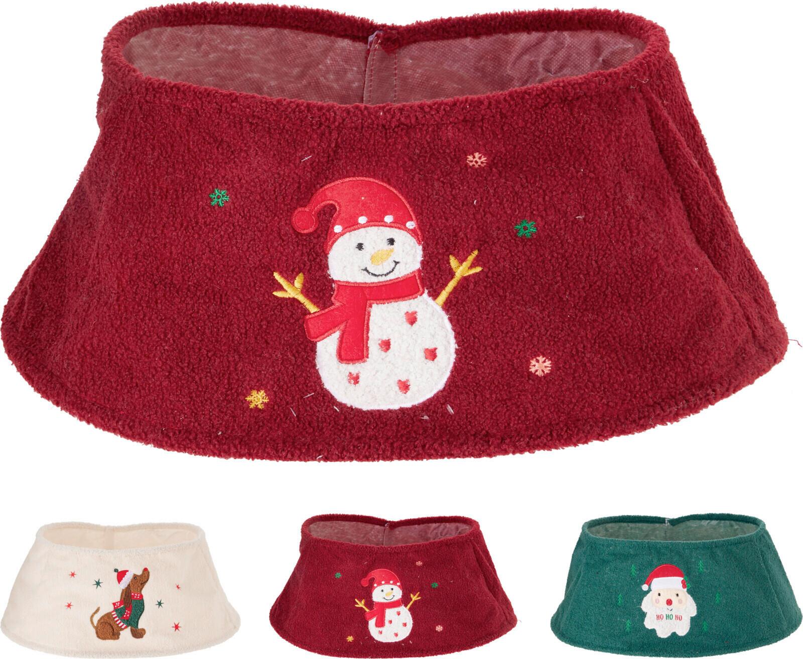 Karácsonyfatalp Takaró Aae448180 - krémszínű/piros, Basics, textil (40cm)