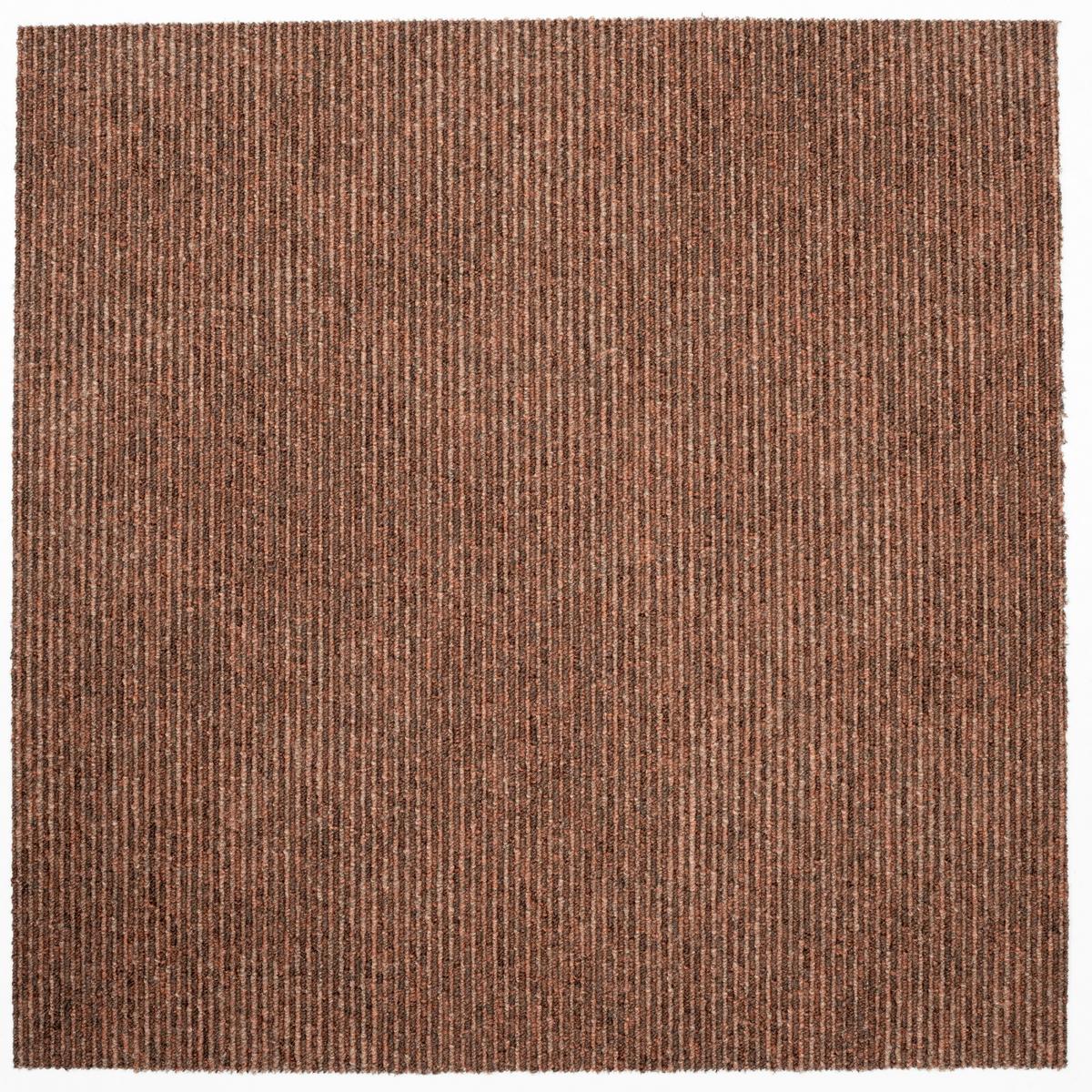 Teppichfliese Orange Marmaris 50x50 cm Florhöhe 3 mm - Orange, Basics, Textil (50/50cm)