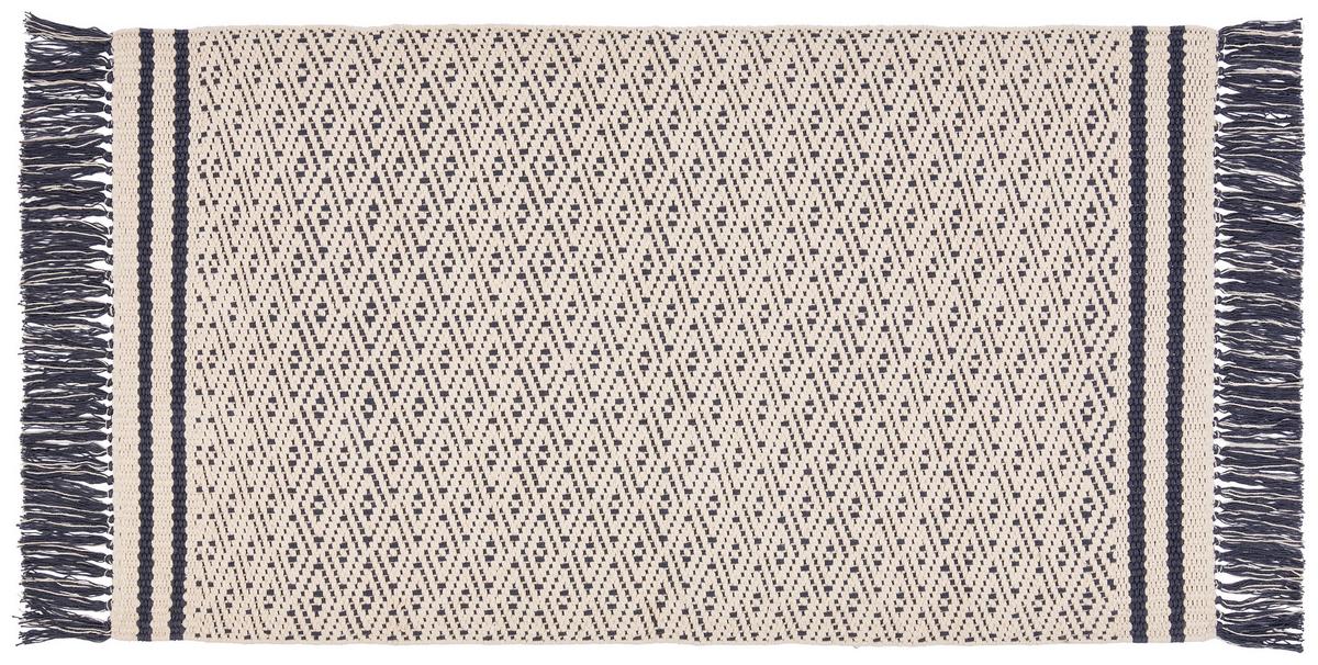 Teppich Vorleger Blau Iman 70x120 cm - Blau, MODERN, Textil (70/120cm) - Ondega