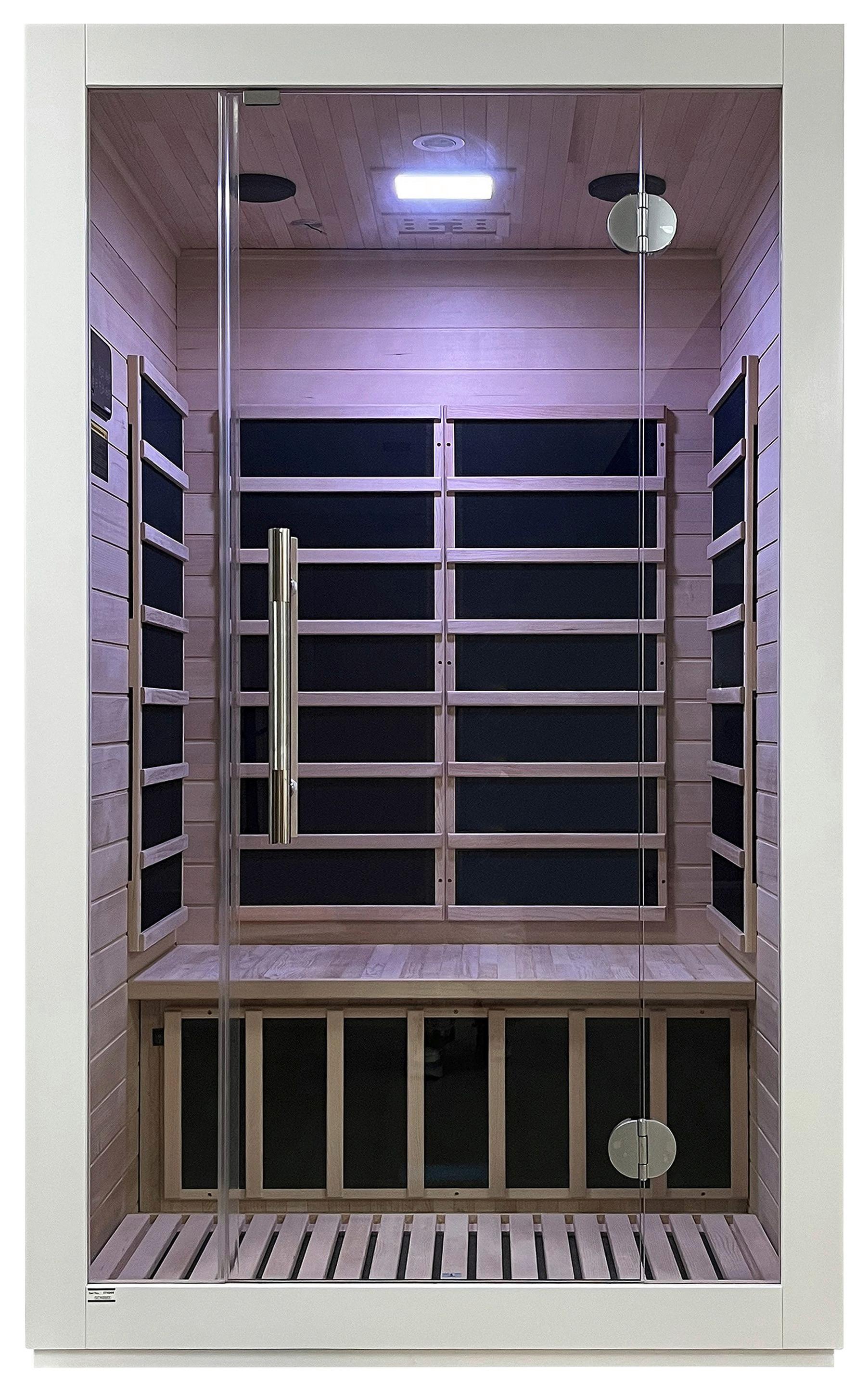 Infrarotkabine 2 Personen 118x195x103 cm Norrköping - KONVENTIONELL, Holz (118/195/103cm)