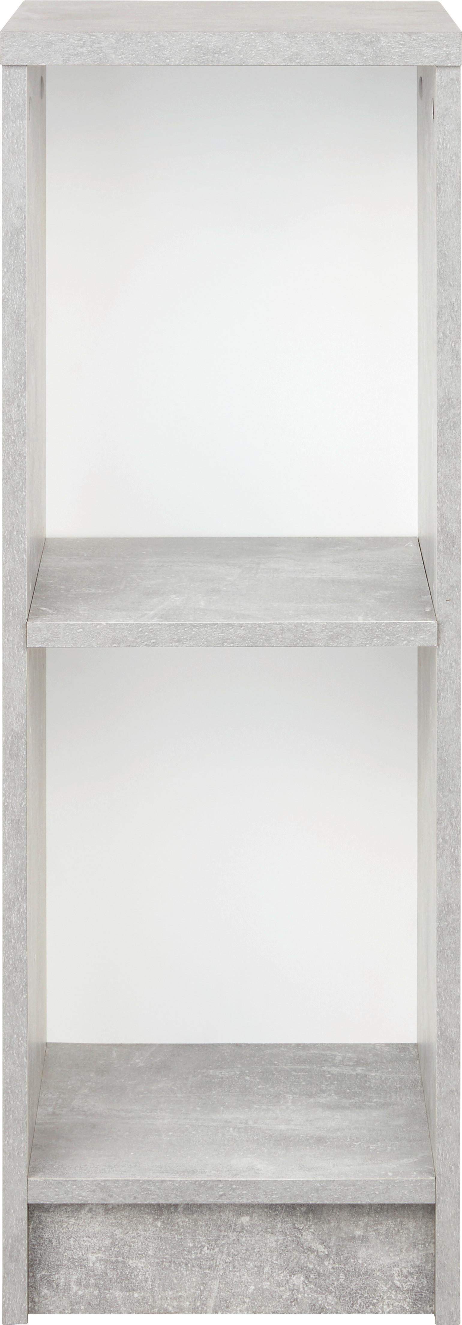 Regal 4-you New B 30 Cm, Betonoptik - Schwarz/Weiß, MODERN, Holzwerkstoff (30/85,5/34,6cm)