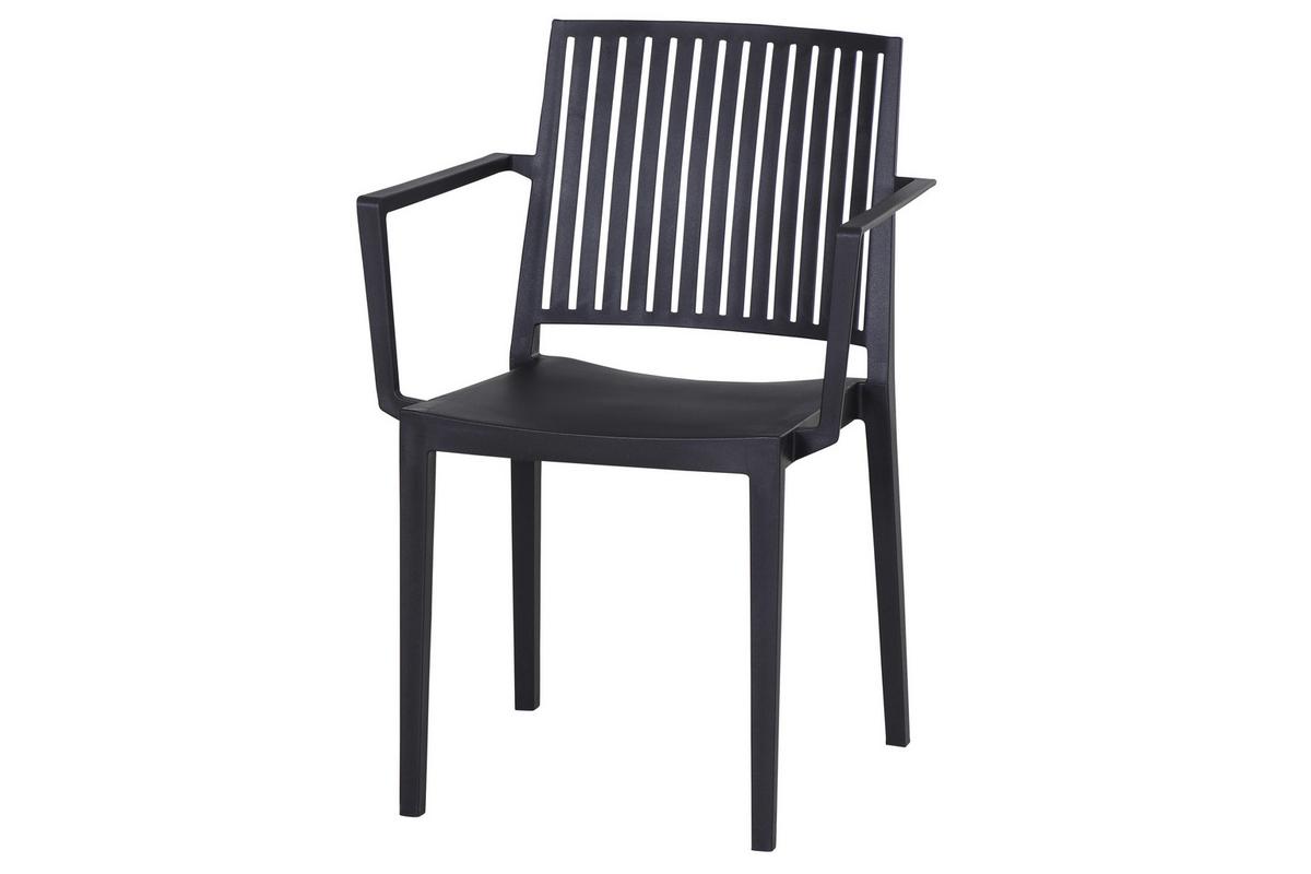 Stapelstuhl T20106 - Anthrazit, Basics, Kunststoff (57/80/56cm) - Siena Garden