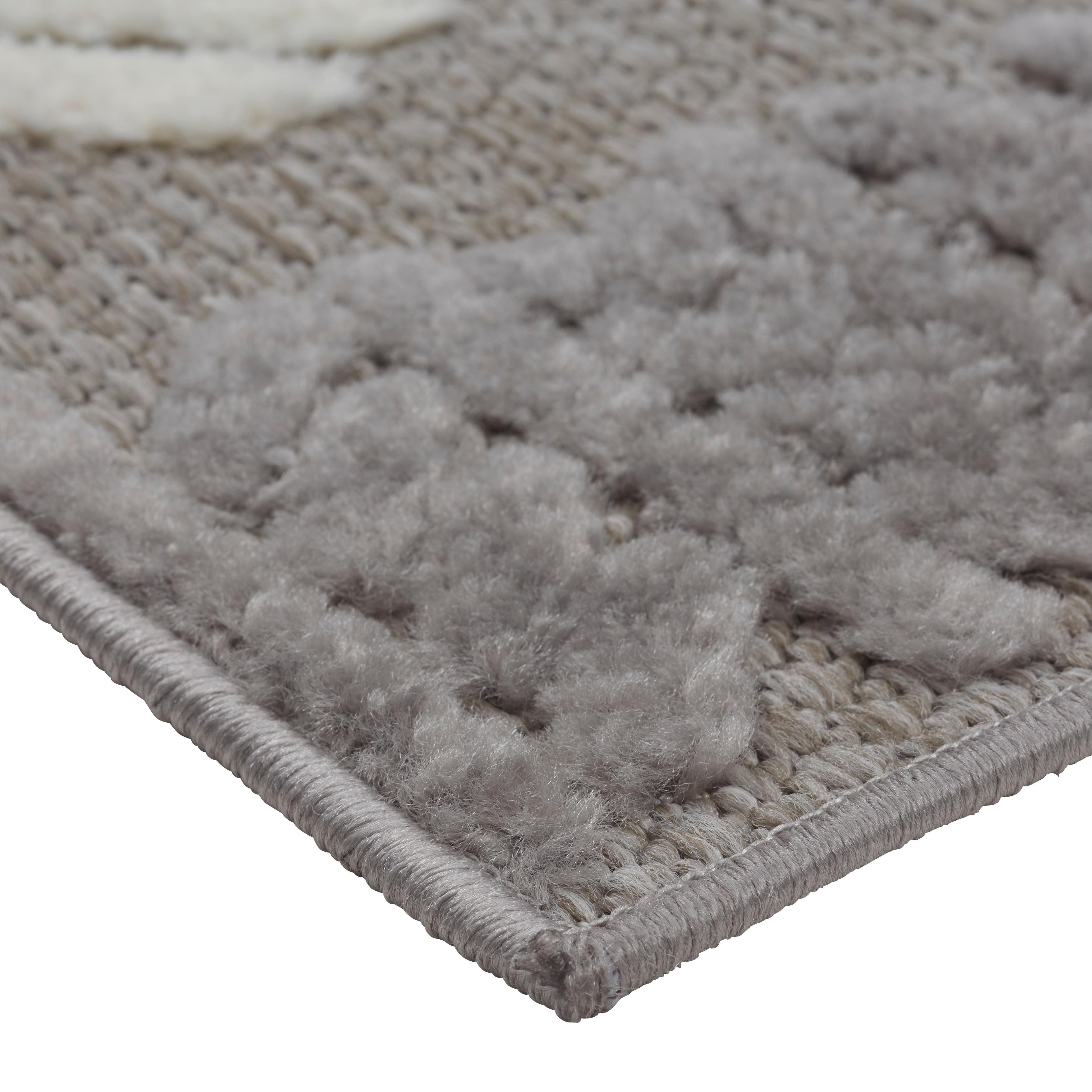 Flachwebteppich Grau Frisee Etta 120x170 Cm - Grau, ROMANTIK / LANDHAUS, Textil (120/170cm) - James Wood