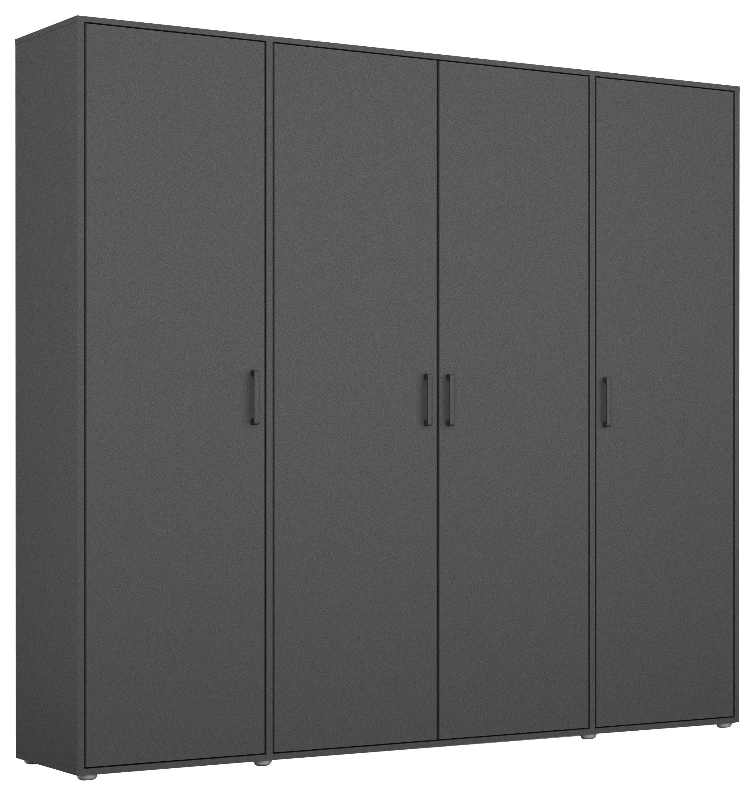 Drehtührenschrank Voyager Grau B: 187 cm - Grau, MODERN, Holzwerkstoff (187/194/53cm) - Rauch Möbel