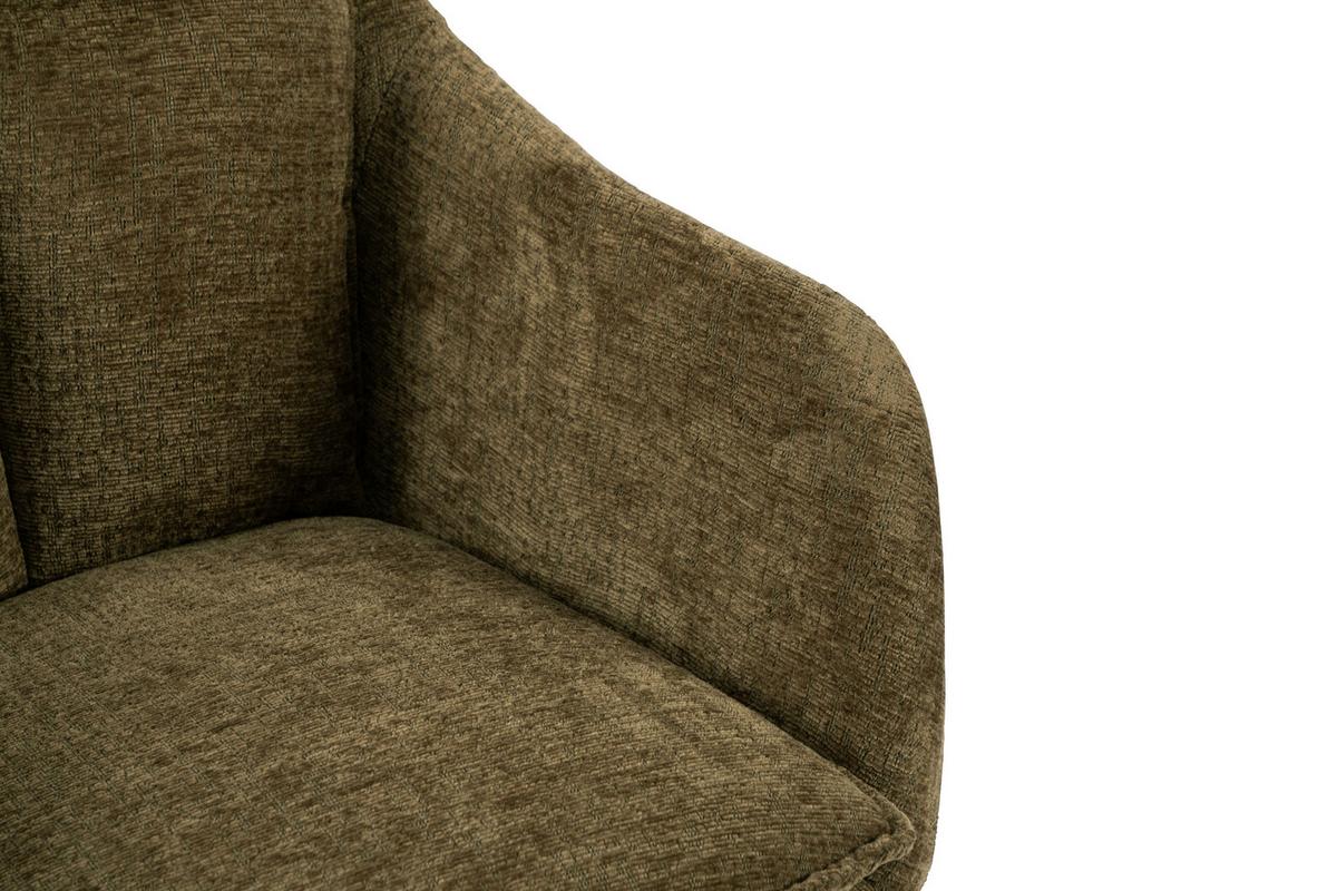 Drehstuhl Siena Grün B: 58 cm - Schwarz/Grün, MODERN, Kunststoff/Textil (58/85-93/58cm) - MID.YOU