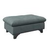 Hocker Gemini Grau, B: 108cm - Chromfarben/Mintgrün, KONVENTIONELL, Textil (108/46/108cm)