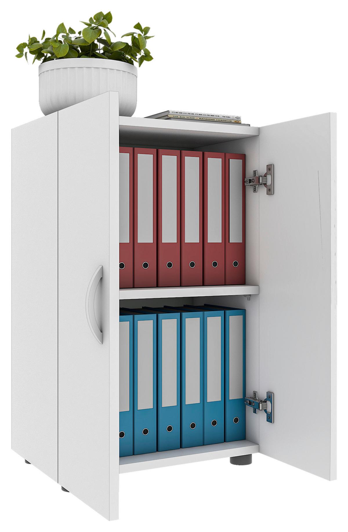 Aktenschrank Ulas 2 - Weiß, MODERN, Holzwerkstoff (49/74/34cm) - MID.YOU