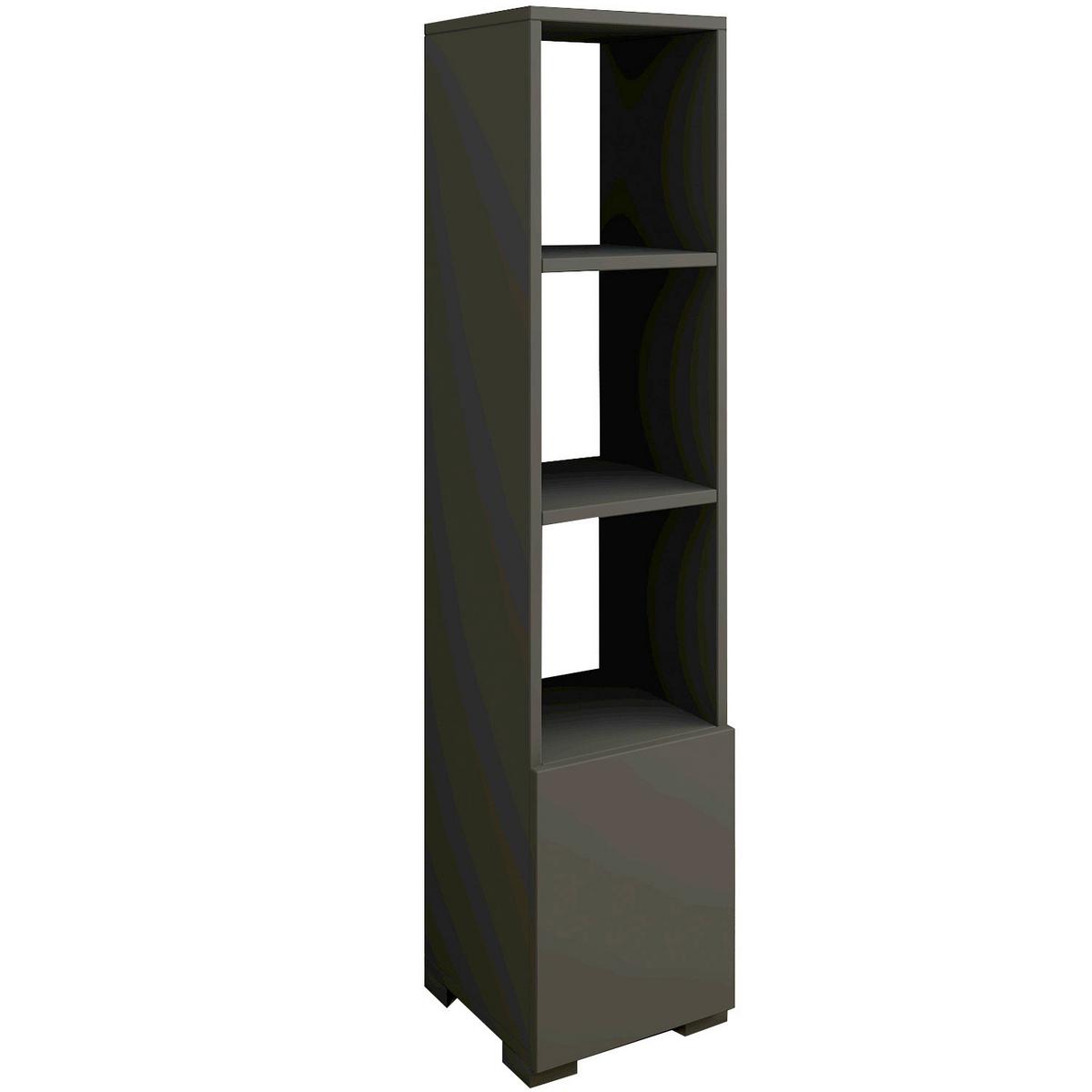 Regal Kuzey Anthrazit B: 31cm - Anthrazit, Design, Holzwerkstoff (31/136/30cm) - Livetastic