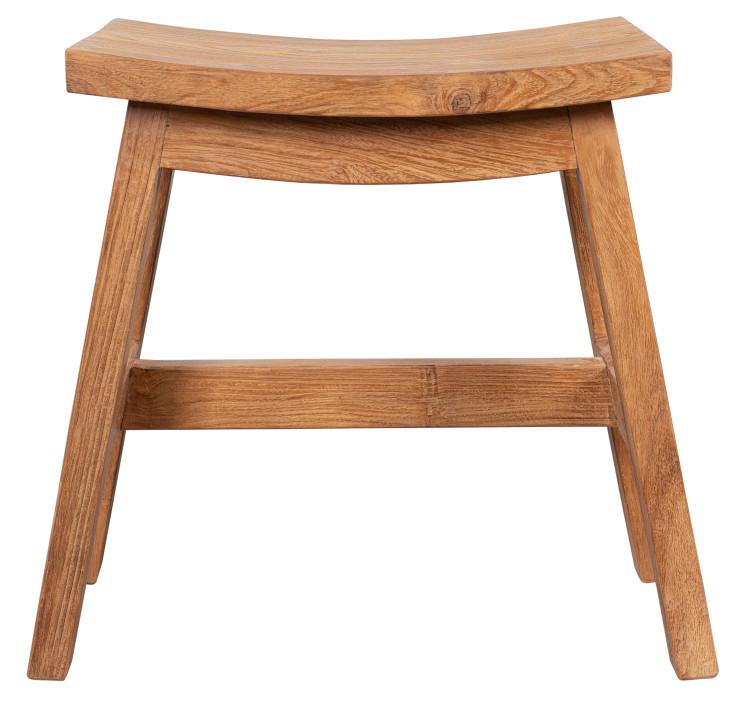 Gartenhocker Maira Teakholz - Basics, Holz (50/30/45cm) - Gardenson