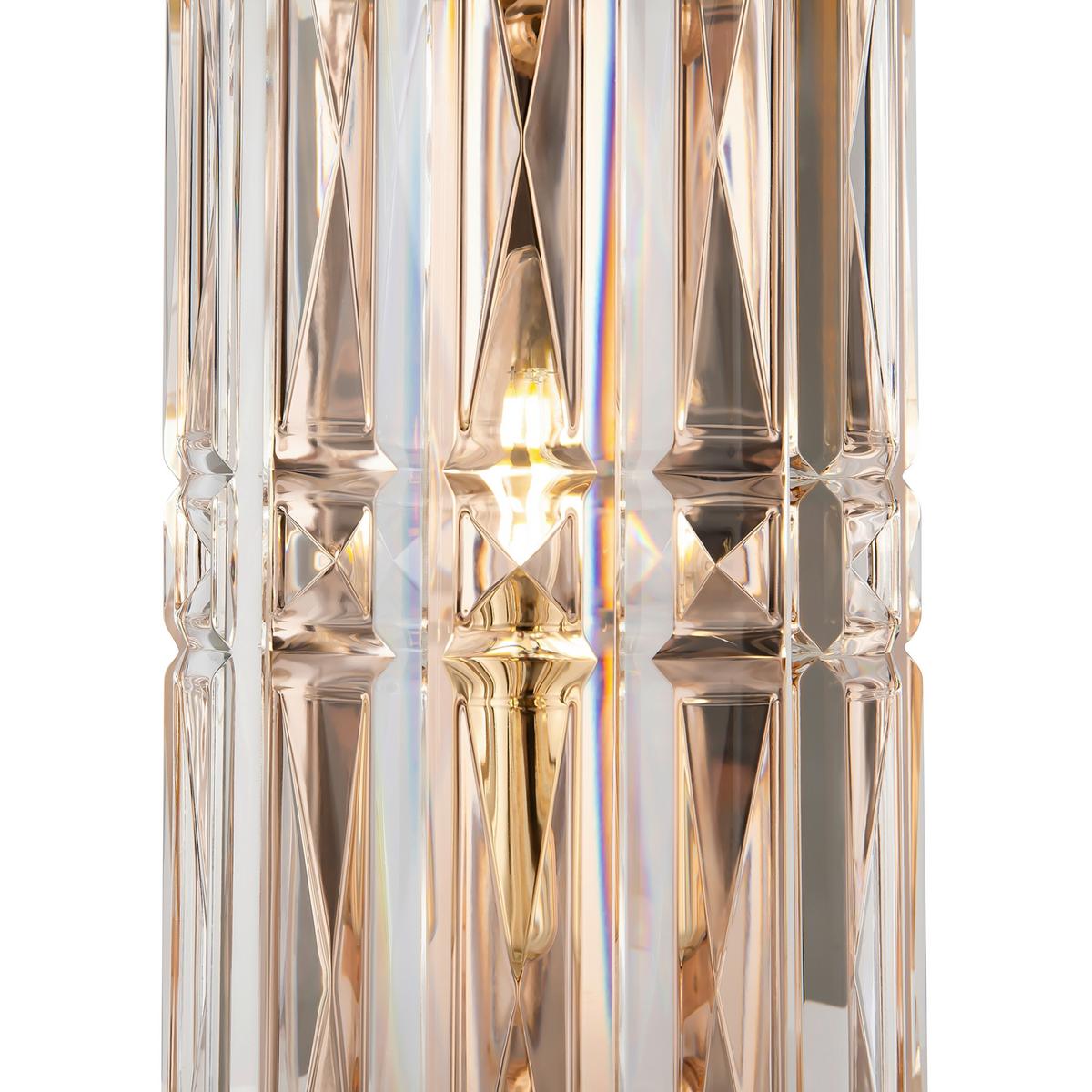 Wandleuchte Facet - Goldfarben, Basics, Glas/Metall (13/25/10cm) - MAYTONI
