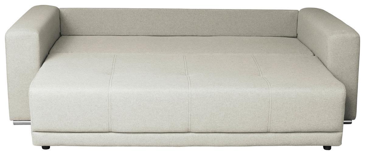 Schlafsofa Berna - Chromfarben/Beige, Design, Textil (238/77/108cm) - P & B