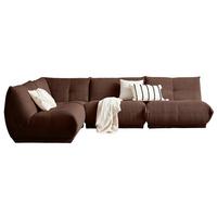 Ecksofa Giselle - Braun, Trend, Textil (210/315cm) - Livetastic