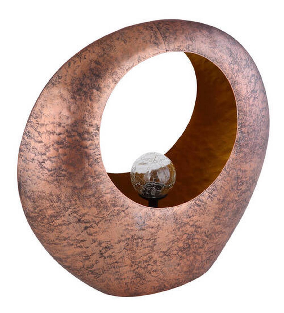 Solarleuchte 36521 - Klar/Messingfarben, Design, Glas/Metall (35/13,5/37cm) - Globo