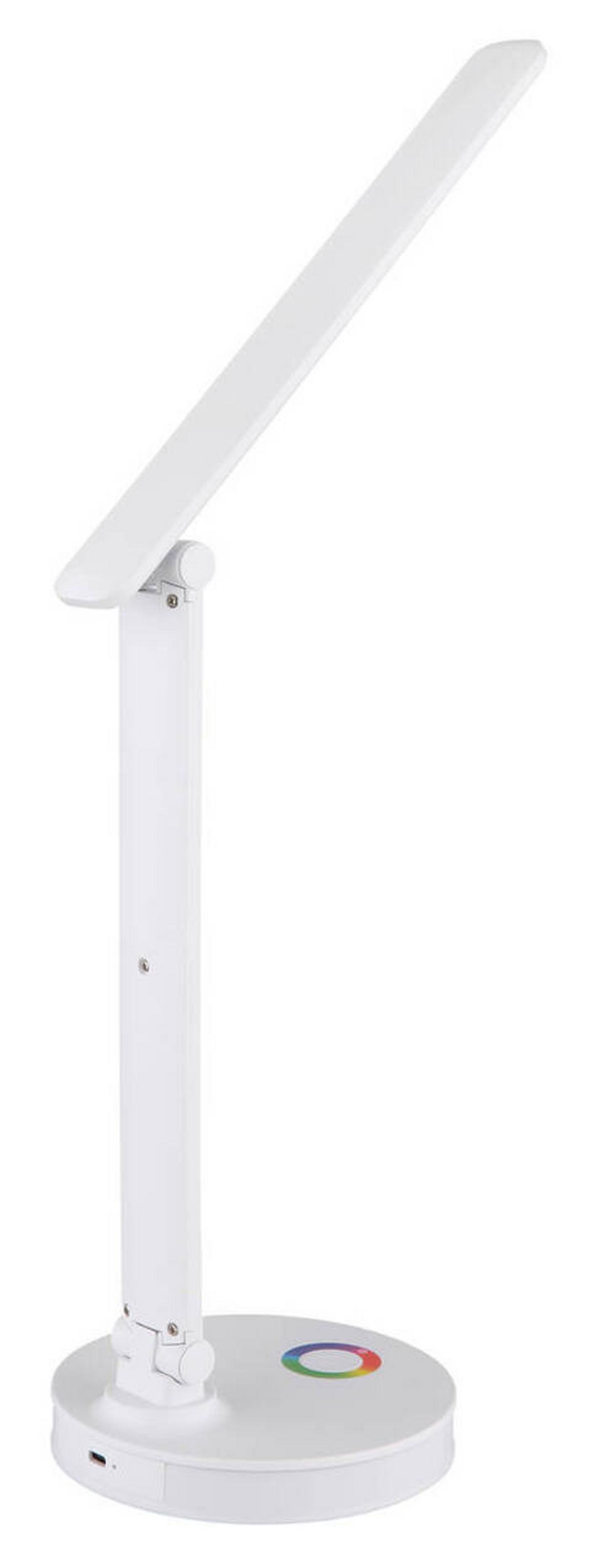 LED-Schreibtischleuchte 58445w - Opal/Weiß, Design, Kunststoff (28/15/50cm) - Globo