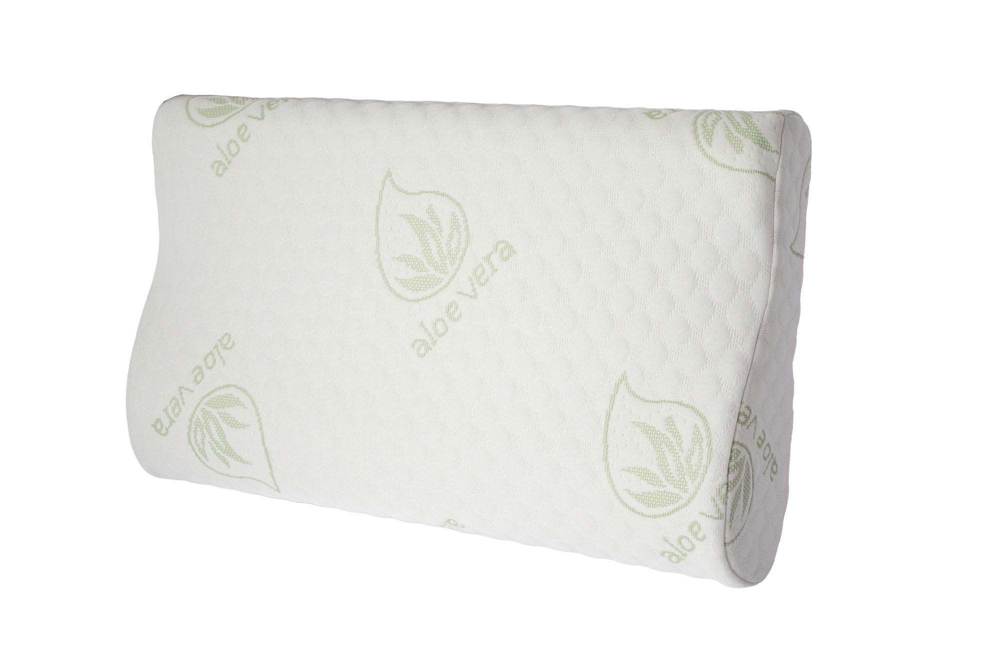 Memory Aloe Vera Contour Párna Dreamilo 50/30 - fehér, műanyag/textil (50/30/10/7cm)