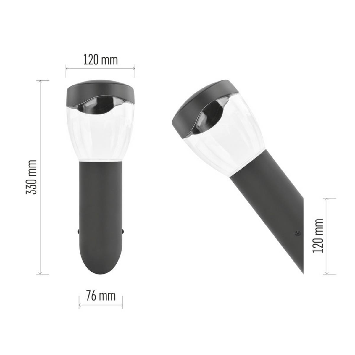 VONKAJŠIE LED SVIETIDLO ARTEO - antracitová, Modern, kov/plast