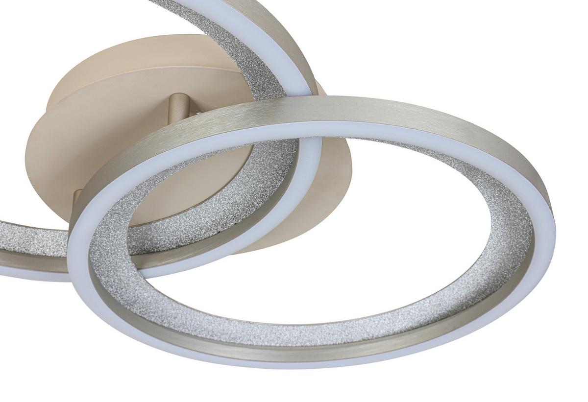 STROPNÉ LED SVIETIDLO KRISTA - piesková/šampanská, Modern, kov/plast (53,5/33,5/7,5cm) - Mömax