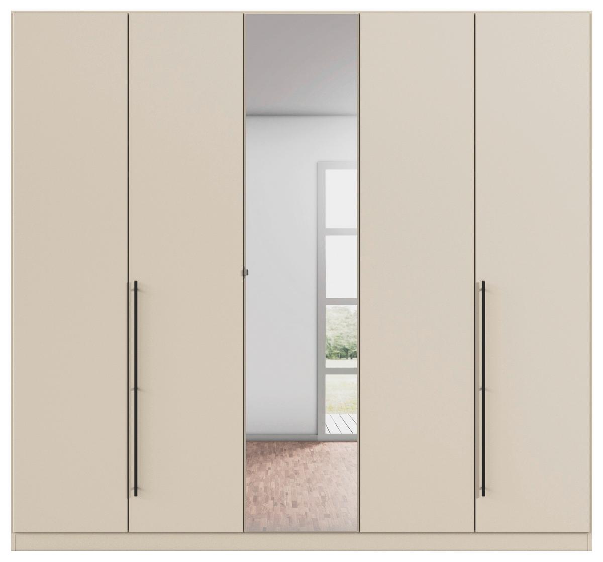 Kleiderschrank Safari B: 226 cm - Champagner, KONVENTIONELL, Holzwerkstoff (226/229/54cm)
