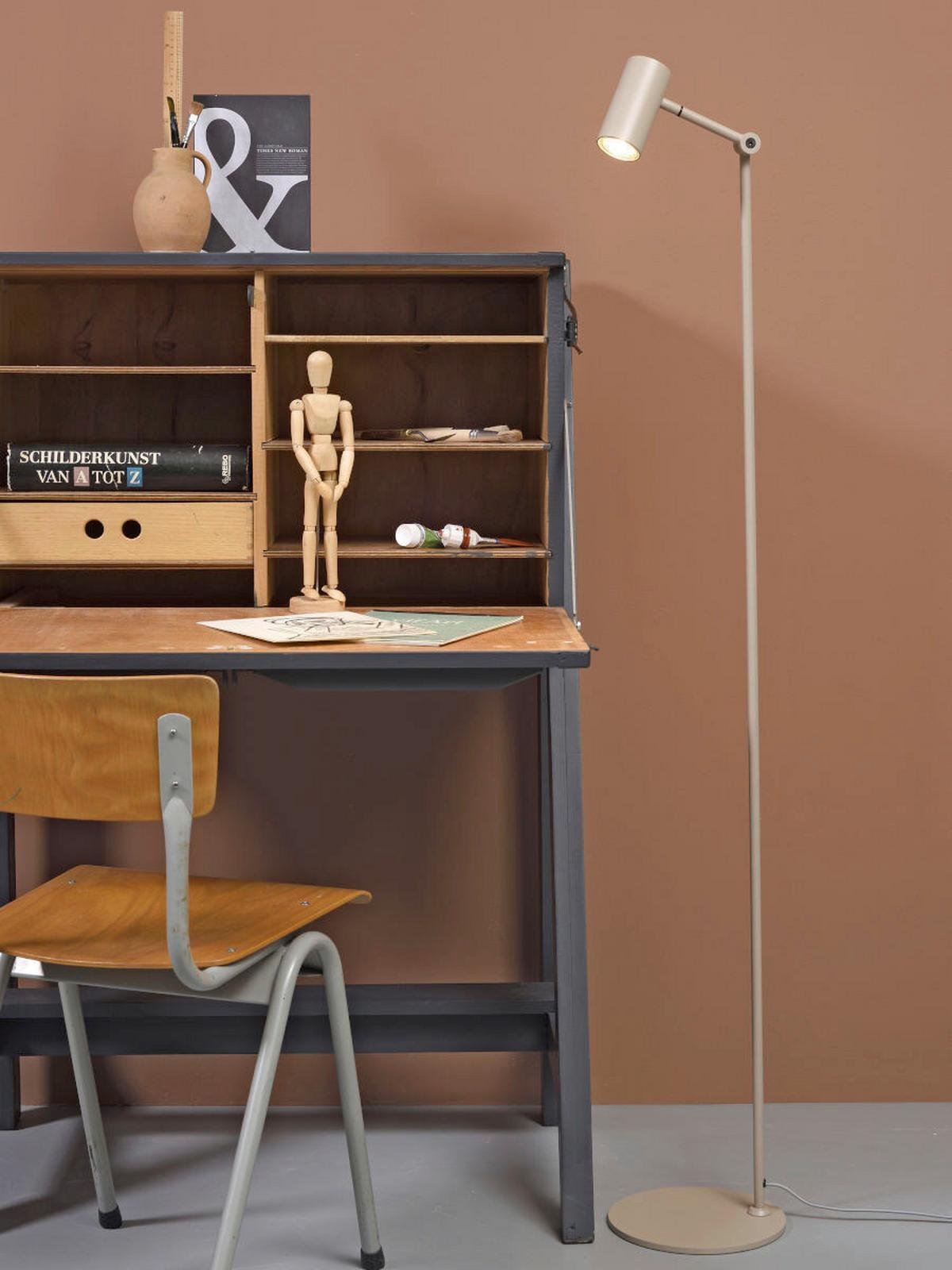 Stehlampe Montreux Sandfarben Mit Flexarm - Sandfarben, Basics, Metall (22/134/0,8cm) - It's about Romi