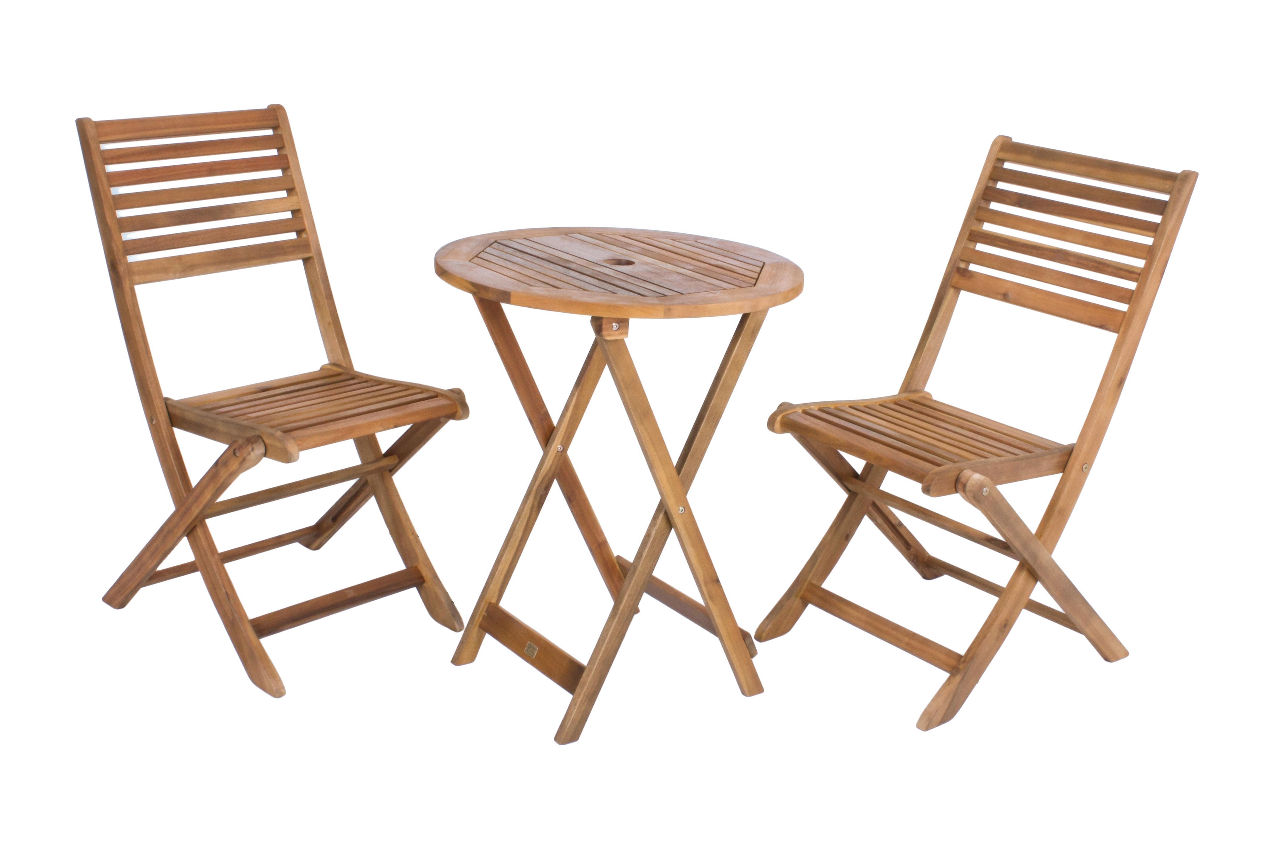 Balkonset Ibarra - Braun, Basics, Holz - Gardenson