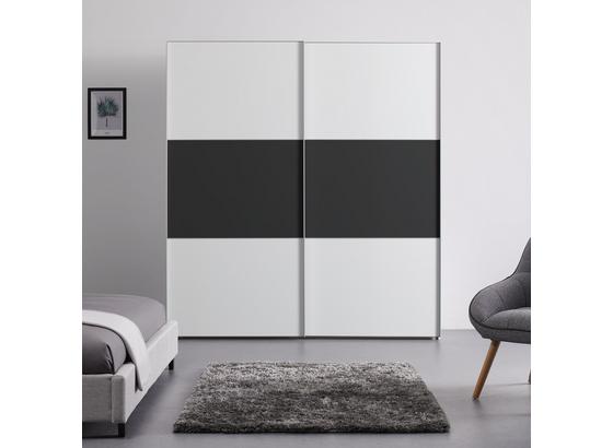 Schwebetürenschrank 200cm Includo - Anthrazit/Weiß, MODERN, Holzwerkstoff (200/222/68cm) Schwebetürenschrank 200cm Includo - Anthrazit/Weiß, MODERN, Holzwerkstoff (200/222/68cm)