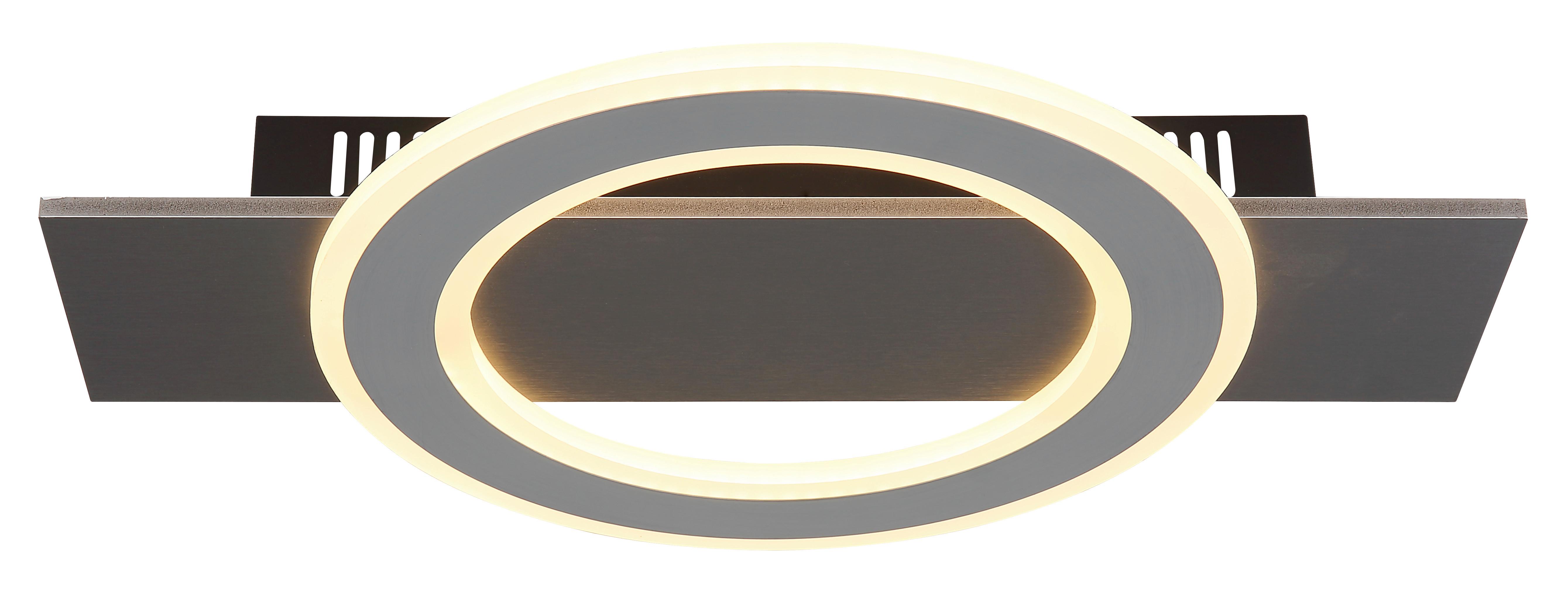 LED-Deckenleuchte 48034-18 Jayden - Anthrazit/Opal, Design, Kunststoff/Metall (44/29/5,5cm) - Globo