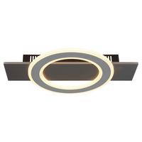 LED-Deckenleuchte 48034-18 Jayden - Anthrazit/Opal, Design, Kunststoff/Metall (44/29/5,5cm) - Globo