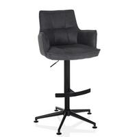 Barhocker Soalo Life High Anthrazit B: 55 Cm - Anthrazit/Schwarz, MODERN, Kunststoff/Textil (55/93/56cm) - MID.YOU