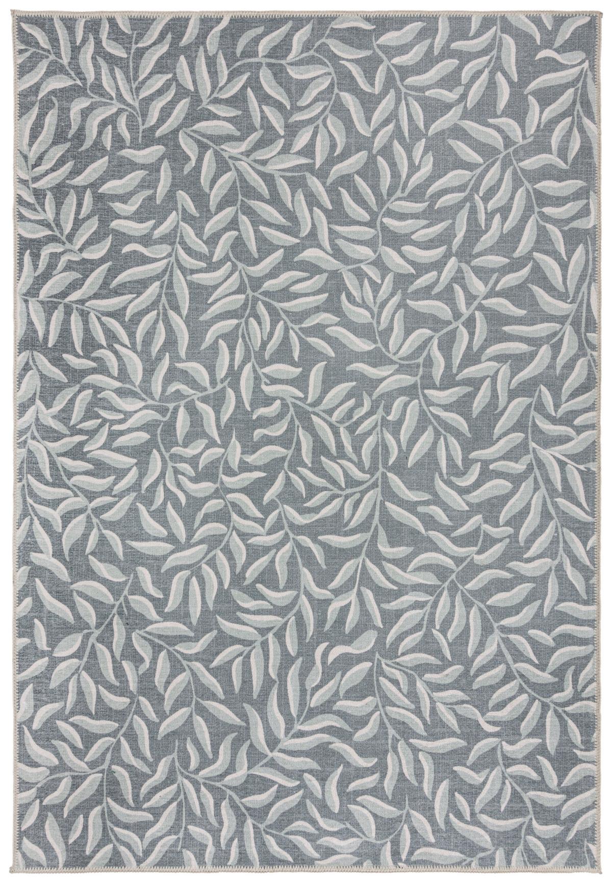 Flachwebeteppich Wallace Leaves Green 80x150 - Grün, Basics, Textil (80/150cm)