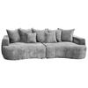 Boxspringsofa Berg - Schwarz/Grau, Trend, Textil (292/71-99/127cm) - Livetastic