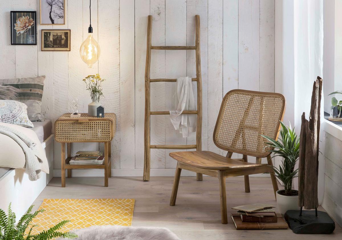 NACHTKÄSTCHEN Naturfarben B: 48cm - Naturfarben, Basics, Holz (48/60/45cm) - Livetastic