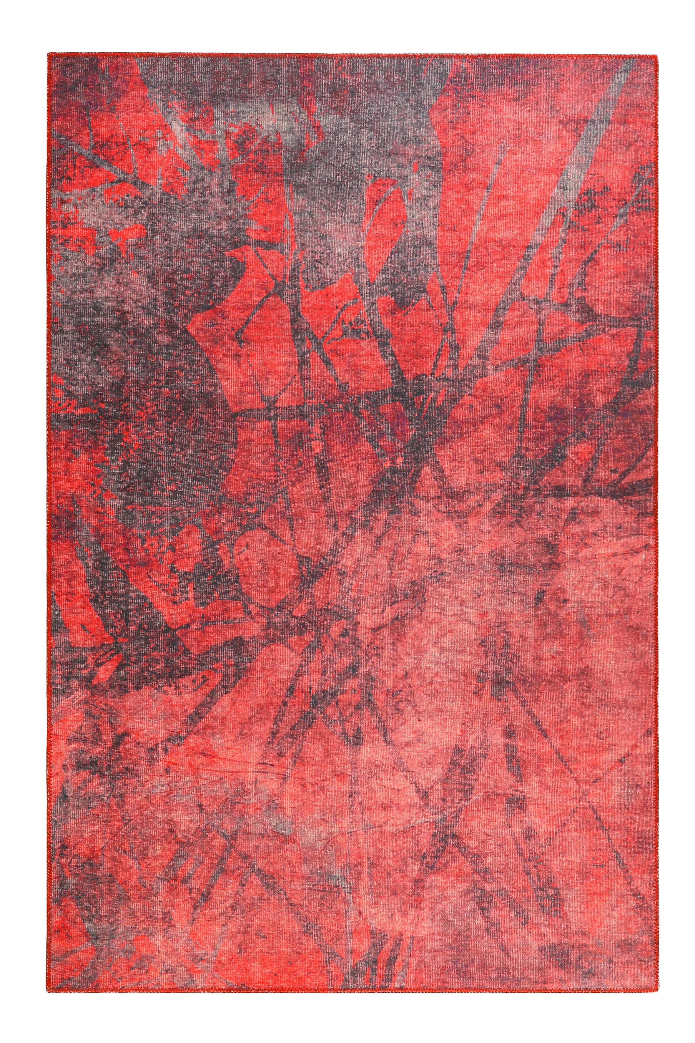 Webteppich Pepe Rot/rotbraun 240x290 Cm