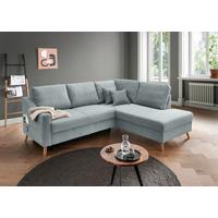 Ecksofa Valentina Hellblau S: 230x200 Cm - Naturfarben/Hellblau, MODERN, Textil (230/200cm) - Livetastic