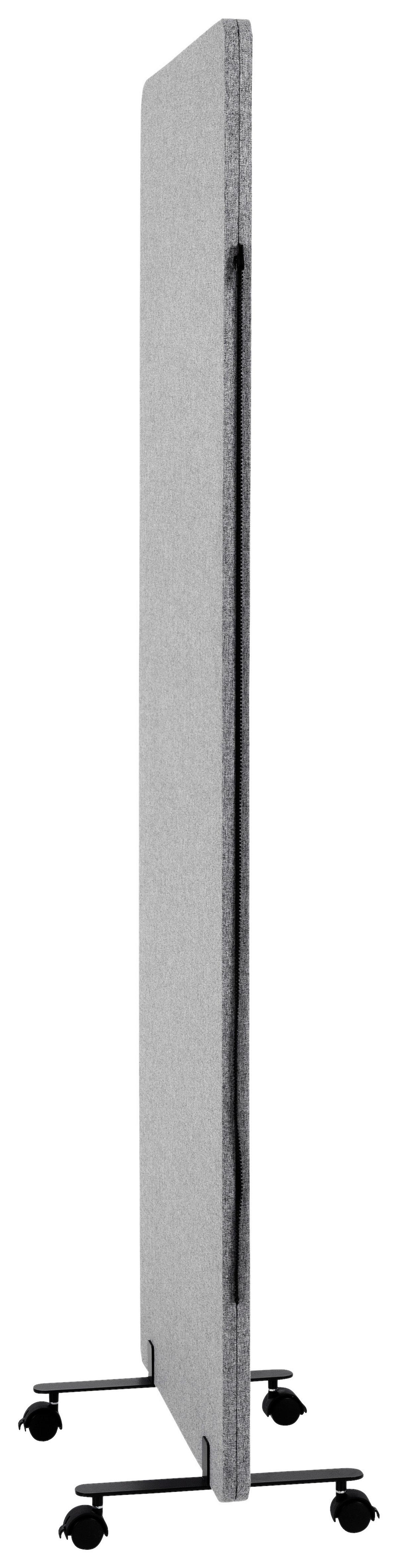 Trennwand Flexmiut - Dunkelgrau, Basics, Kunststoff/Textil (60/177/3cm) - MID.YOU