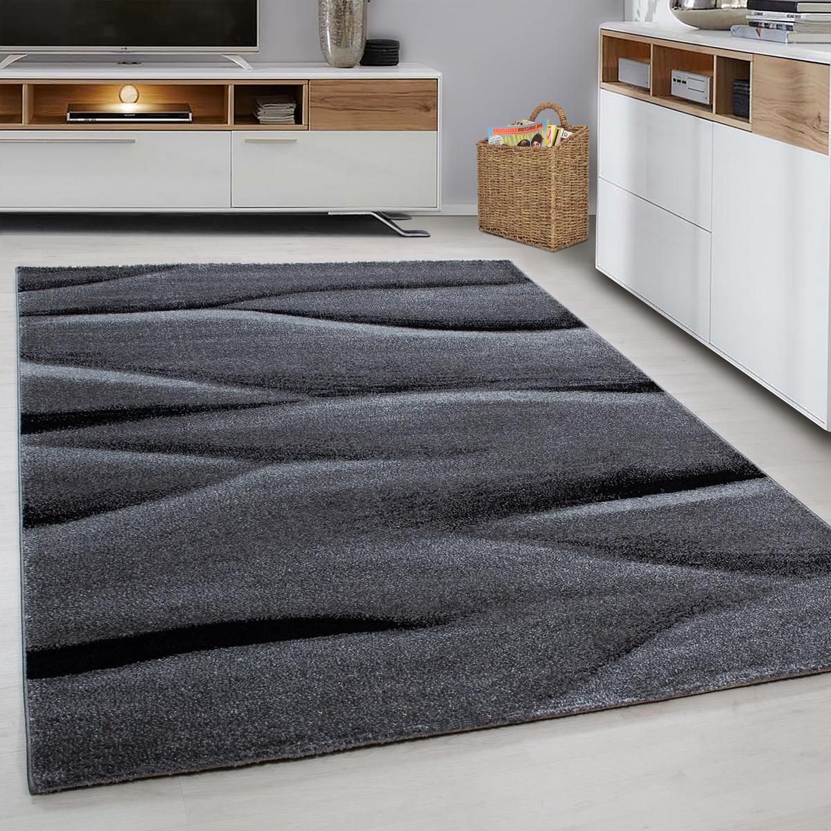 Tkaný koberec 80x150cm LUCCA - čierna, Trend, textil (80/150cm) - Novel