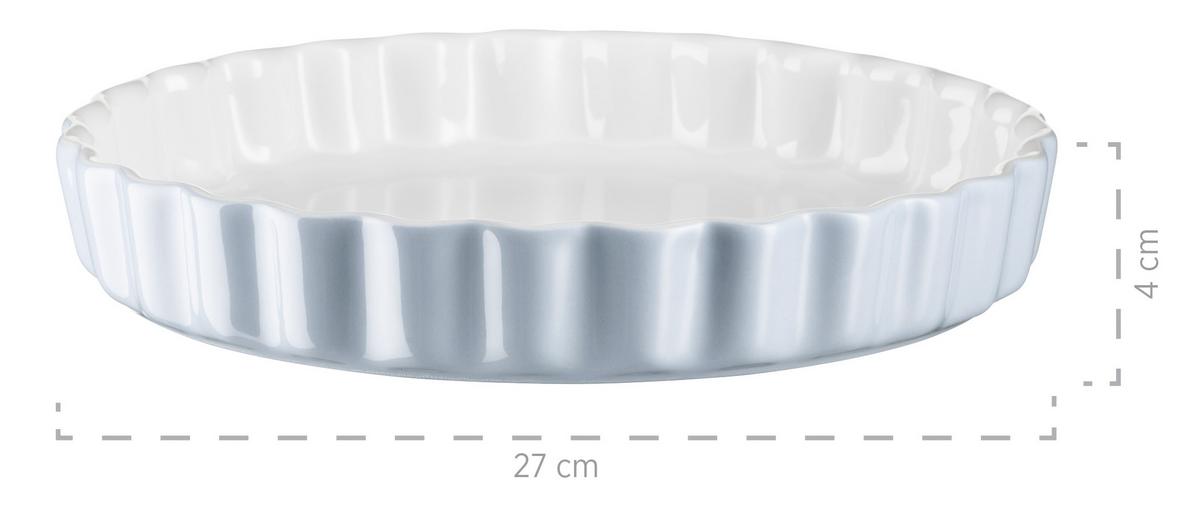 Tortenform Rund Keramik Kitchen Time Ø 27 cm - Hellblau, Basics, Keramik (27cm) - Mäser