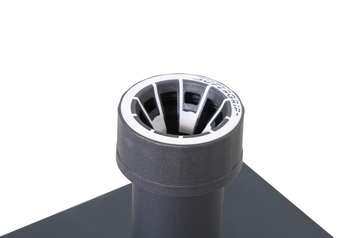 Schirmständer Kunstoff / Beton für DM  2,1-5,4 cm - Anthrazit, KONVENTIONELL, Kunststoff/Stein (40/11/40cm) - Siena Garden