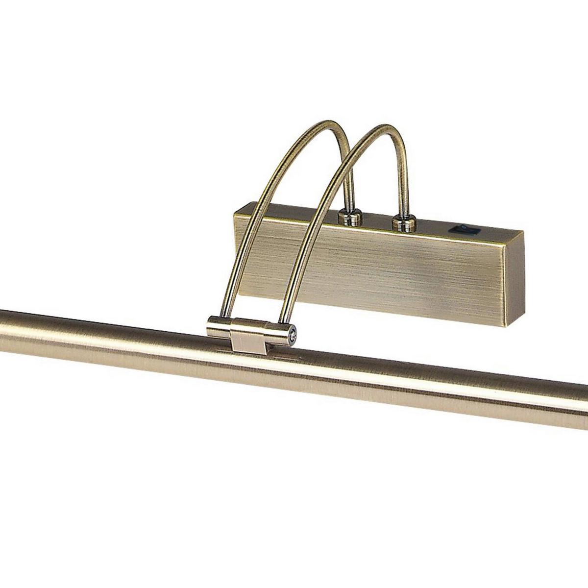 Led-bilderleuchte 8343ab Majorca - Messingfarben, KONVENTIONELL, Kunststoff/Metall (68/12/20cm)