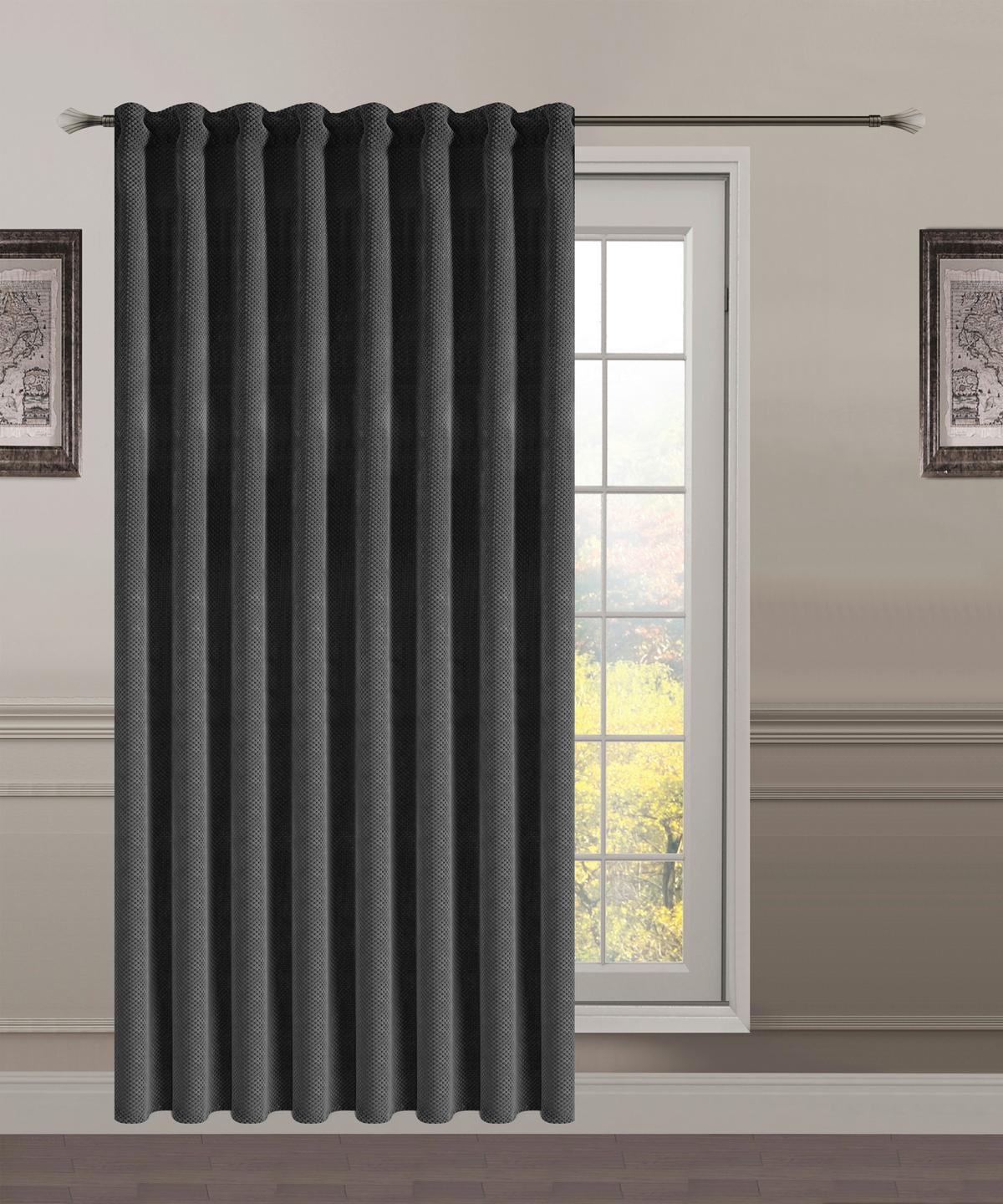 Készfüggöny Kb. 140/245cm - antracit, Romantik / Landhaus, textil (140/245cm) - James Wood