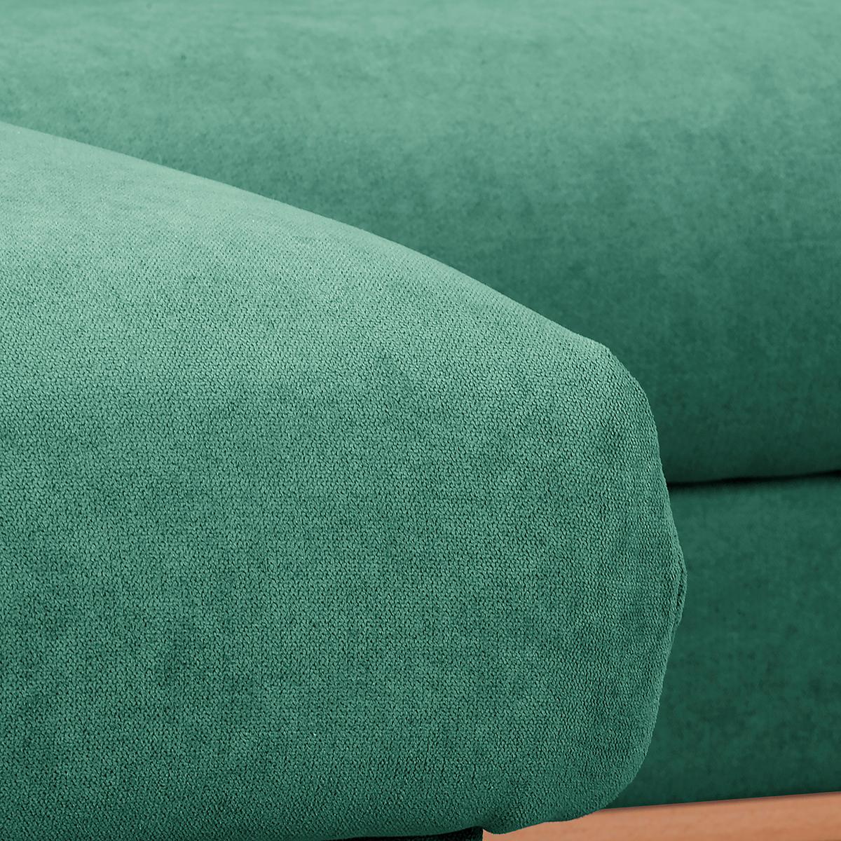 Ecksofa Beata Mintgrün S: 150x230 cm - Wengefarben/Mintgrün, Design, Textil (150/230cm) - Livetastic