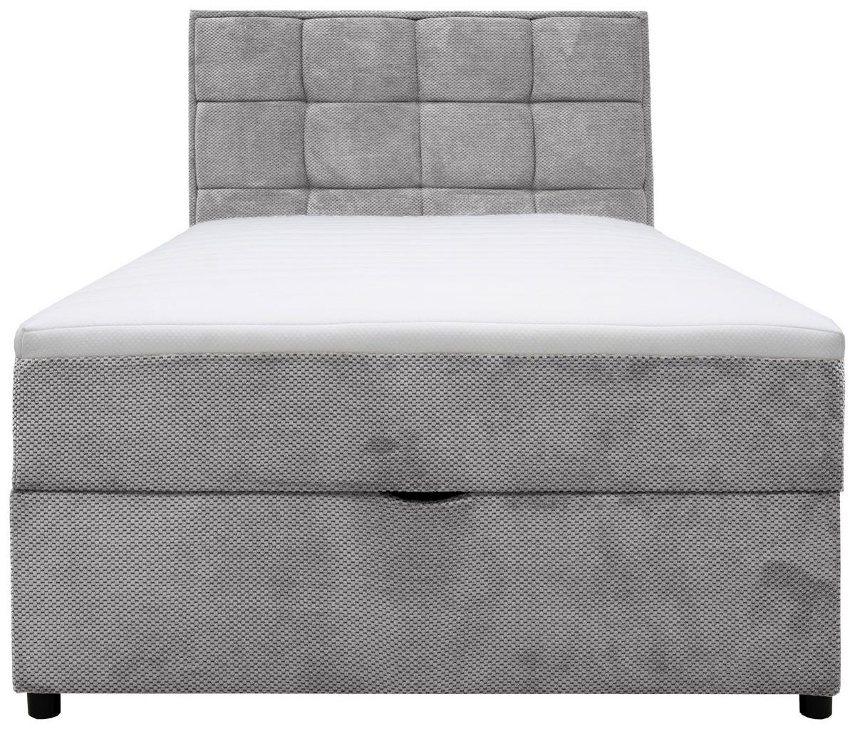 Boxbett mit Bettkasten Catania 120x200 cm Braun - Grau, MODERN, Holz/Holzwerkstoff (120/200cm) - MID.YOU