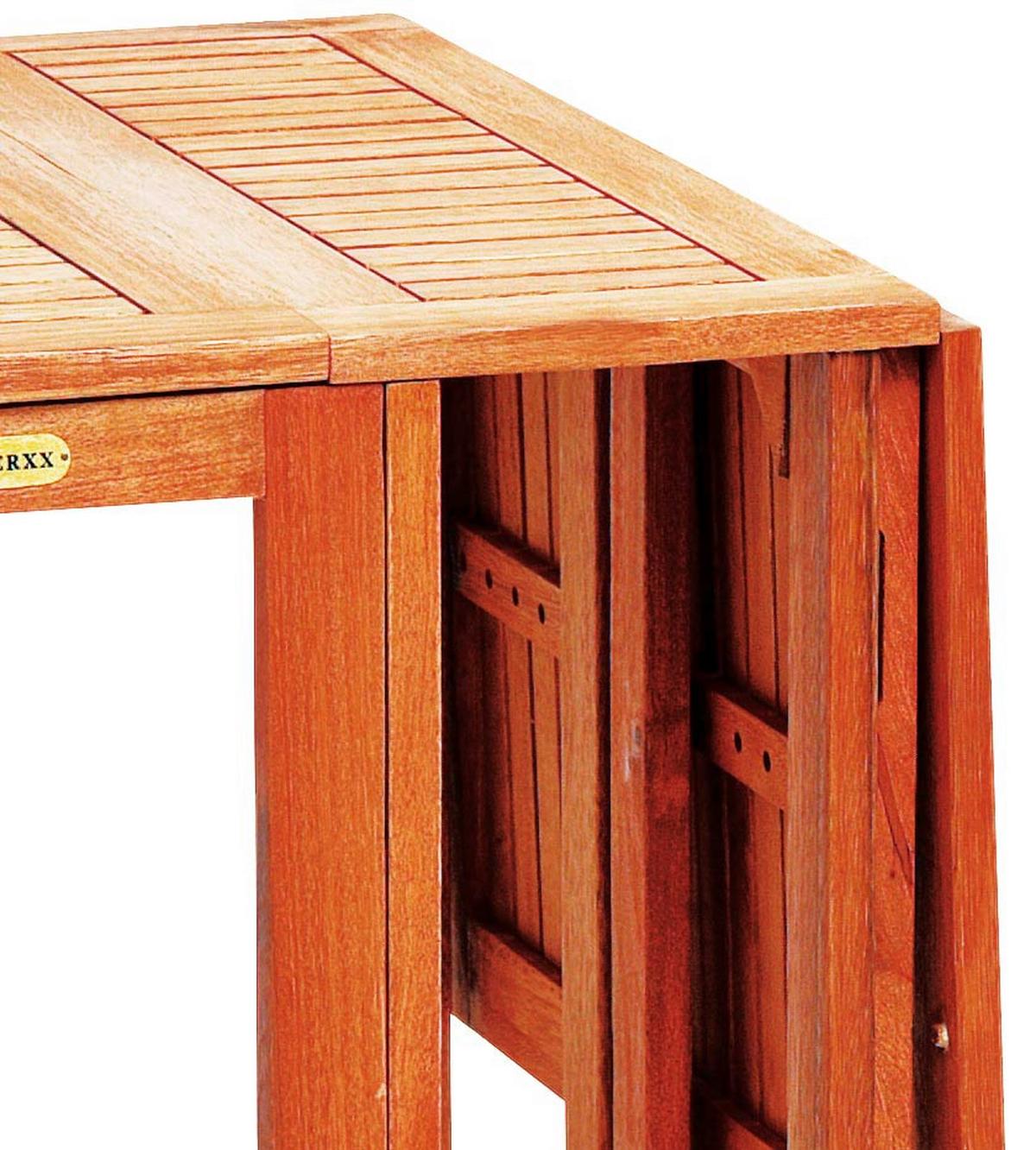 Gartentisch Klappbar Echtholz L: 107 cm - Naturfarben, KONVENTIONELL, Holz (190,5/65/74cm) - Gardenson