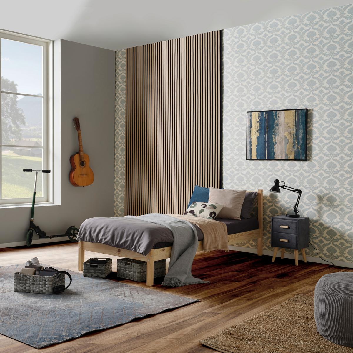 Massivholzbett Maren *ph* Ohne Lattenrost,90x200cm Natur - Naturfarben, Basics, Holz (90/200cm)