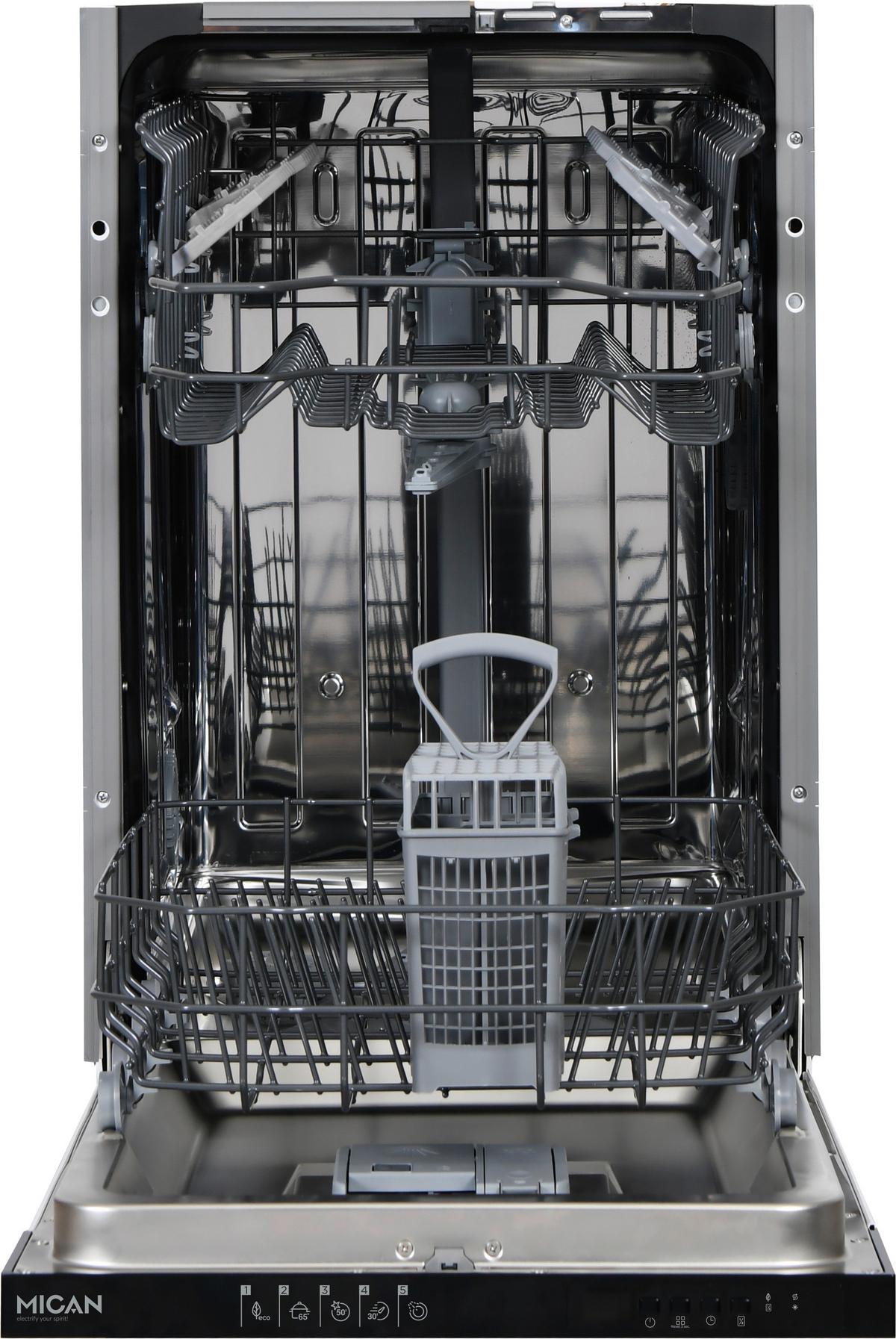 Geschirrspüler Gsv45d - Schwarz/Weiß, Basics, Metall (45/82/55cm) - Mican