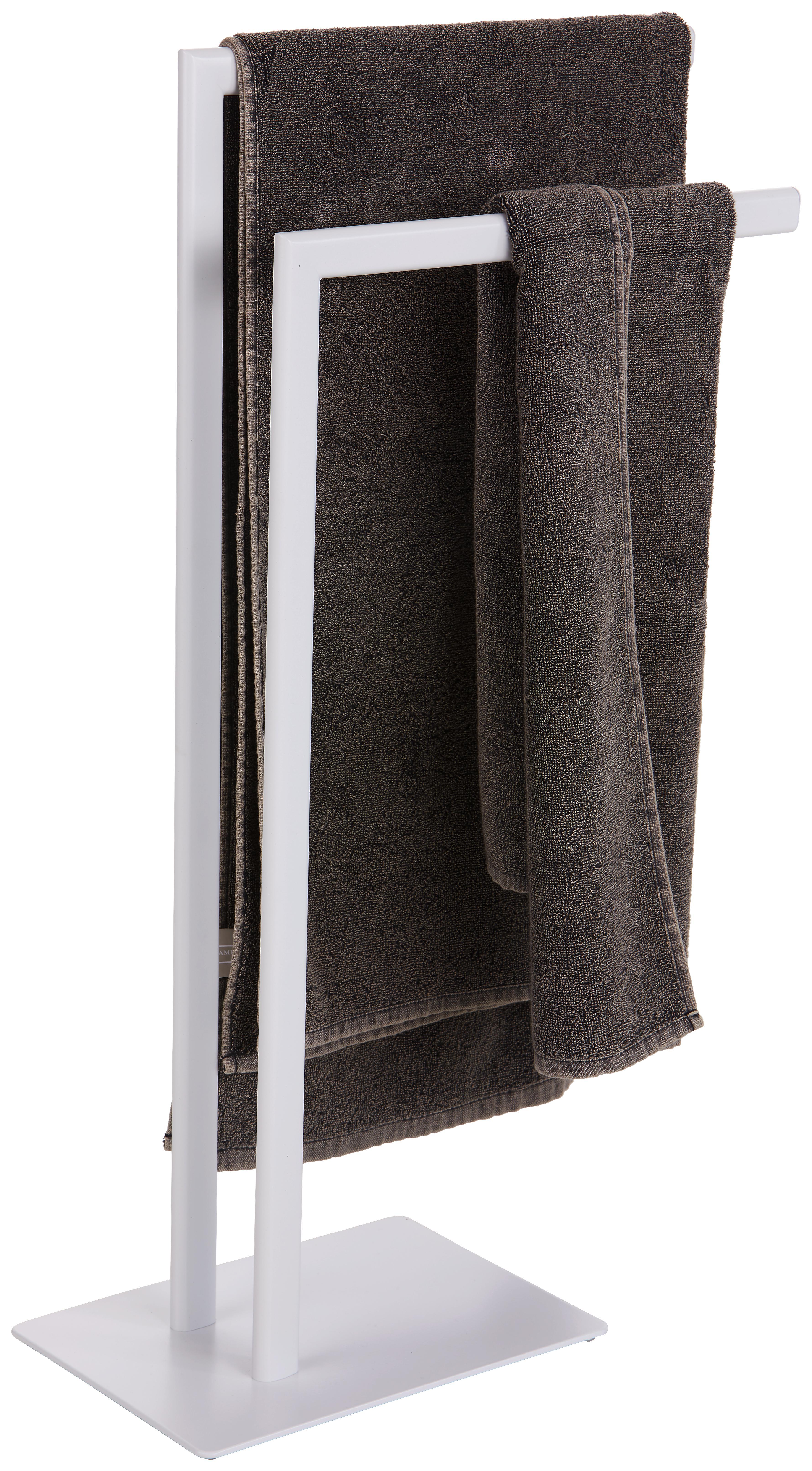 Handtuchhalter Zeviani 1-w - Weiß, KONVENTIONELL, Metall (44/81/20cm) - Homezone