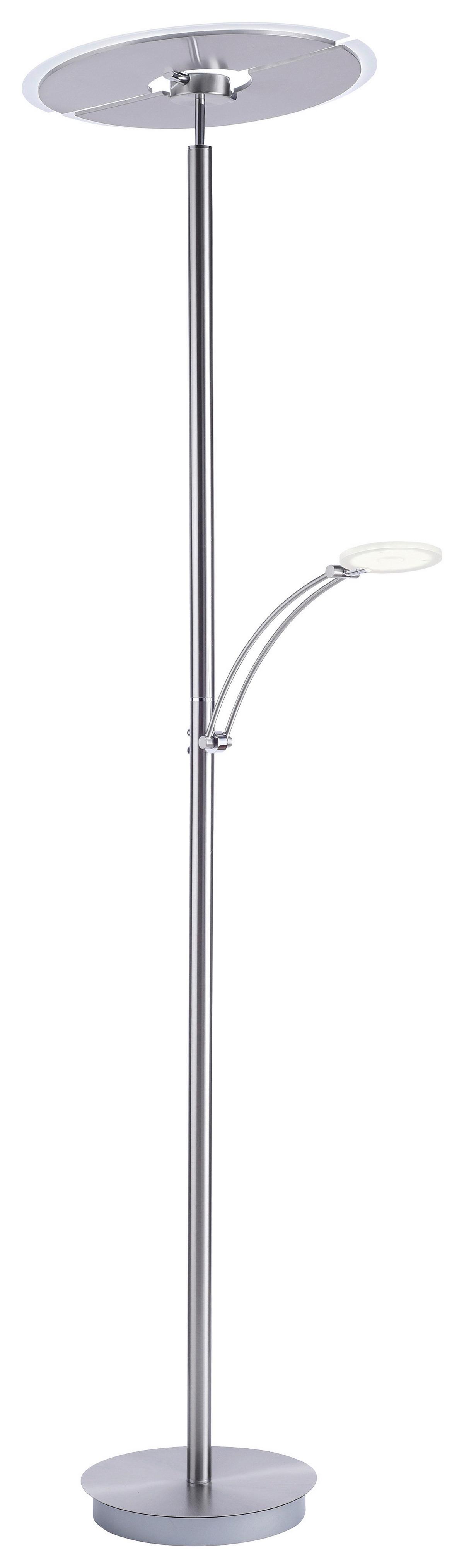 Led-deckenfluter 673-55 Artur - Silberfarben, Basics, Metall (68/45,5/200,3cm) - Paul Neuhaus