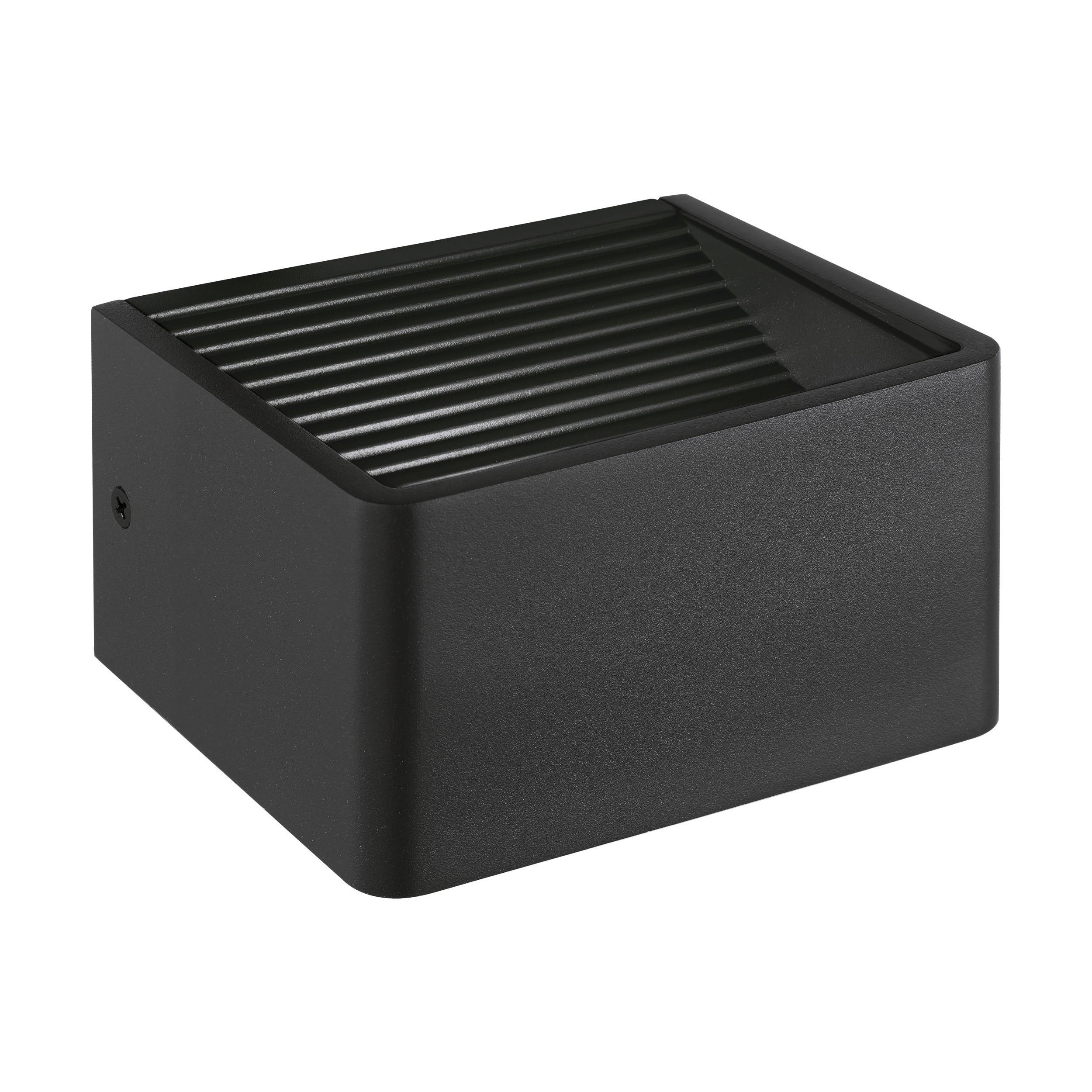 LED-Wandleuchte Doninni 1 Anthrazit - Anthrazit/Weiß, Basics, Kunststoff/Metall (13,5/12/7,5cm) - Eglo